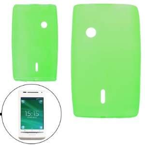  Gino Solid Green Soft Plastic Case for Sony Ericsson X8 
