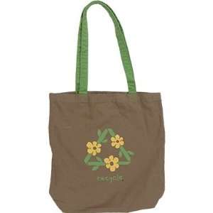   Life is Good Organic Tote Recycle Flowers Womens Bag: Everything Else