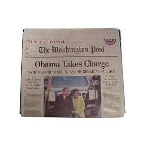  Washington Post Inaugration Final Edition, Jan 21, 2009 