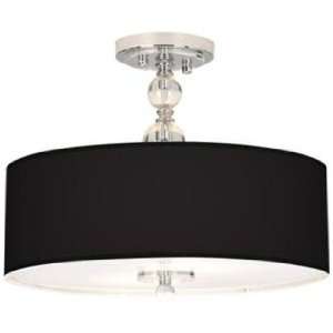  All Black Giclee 16 Wide Semi Flush Ceiling Light: Home 