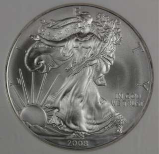 2008 W $1 SILVER EAGLE NGC MS 69 EARLY RELEASES   AMAZING LUSTER 
