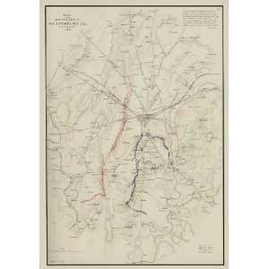   Battle of Gettysburg from General G. K. Warrens Map