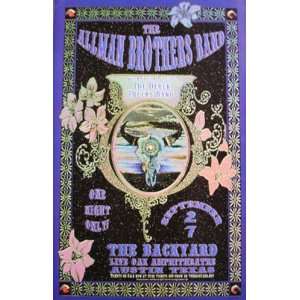 Allman Brothers Austin Original Concert Poster