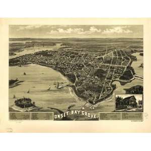  1885 map of Wareham, Mass  Town