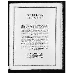 Advertisement,Wardman Construction Company Incorporated 