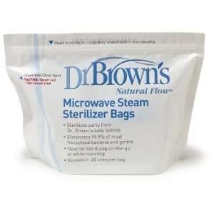  Dr. Browns Microwave Steam Sterilizer Bags 5 Pack: Baby