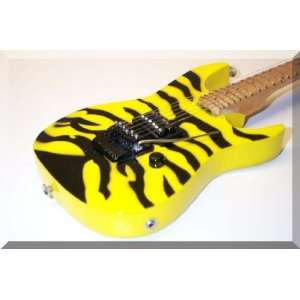   Miniature Mini Guitar Dokken ESP Tiger Yellow: Musical Instruments