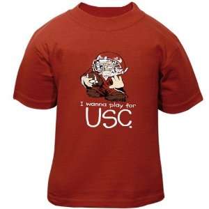   : USC Trojans Cardinal Infant I Wanna Play T shirt: Sports & Outdoors