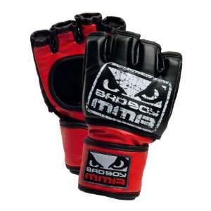  Bad Boy Pro Style MMA Open Palm Glove (Black): Sports 
