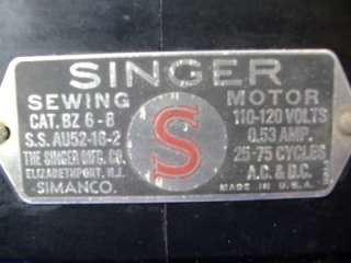 Works WILL PART Singer 3/4 Sewing Machine 99K 1950 1951 1851 Motor 