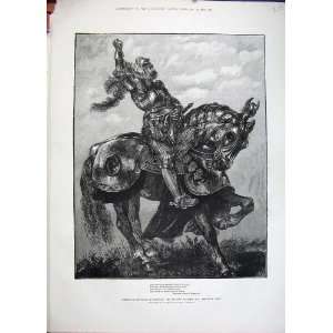   1882 John Gilbert Knight Armour Horse Marmion Douglas