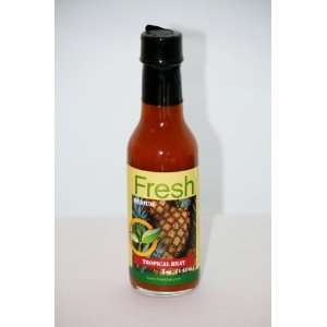 Tropical Heat Hot Sauce   Organic Ingredients   Medium 5oz  