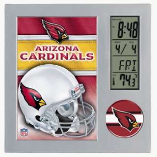   Cardinals Digital Desk Clock and Picture Frame