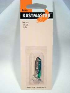 Acme Kastmaster 1/8 oz. Chrome Green Spoon Fishing Lure  
