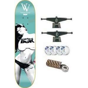  DGK Skateboard Vanessa Veasley   8.25 Teal Green w/Mini 