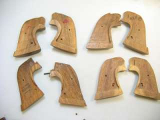 Lot of 8 Vintage Wood Single Action Gun Grips HERRETTS JAY SCOTT for 