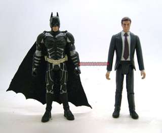   Super Hero Dark Knight Batman & Bruce Wayne 3.75 Loose Figure Set