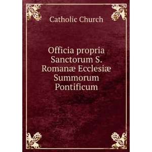   RomanÃ¦ EcclesiÃ¦ Summorum Pontificum Catholic Church Books