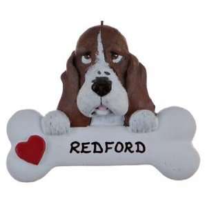  Personalized Basset Hound Christmas Ornament: Home 
