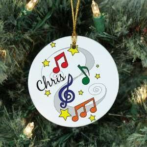  Personalized Ceramic Music Notes Ornament: Home & Kitchen