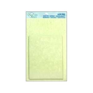  Paper Accents Card & Envelope 4.25x 5.5 10pc Green Parchment 