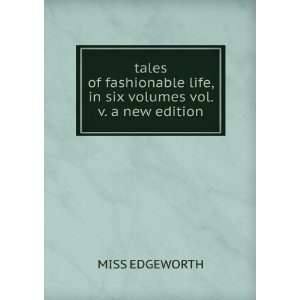   six volumes vol. v. a new edition MISS EDGEWORTH  Books