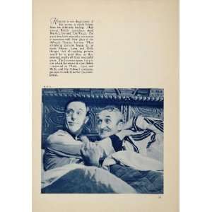  1933 Ralph Lynn Tom Walls Thark British Comedy Print 