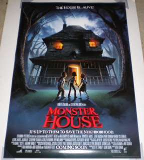MONSTER HOUSE MOVIE POSTER Double Sided ORIGINAL ROLLED 27x40  