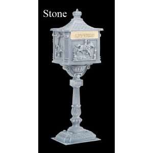  Amco Victorian Pedestal Locking Mailbox   Stone