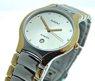 ORIGINAL MENS RADO FLORENCE WATCH TWO TONE GRAY DIAL NEW IN A BOX 