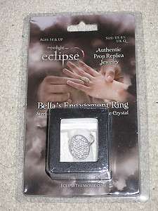 Twilight Eclipse Bellas Engagement Ring New Size US 8 1/4  