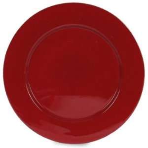  Centrum Red Charger Plate 13