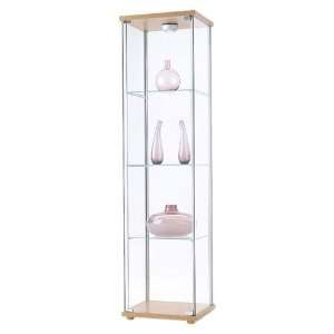  Ikea Detolf Glass Curio Display Cabinet Light Brown: Home 
