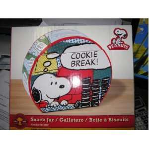  Peanuts Comic Strip Collection Cookie and Snack Jar 