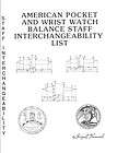   Pocket Watch Balance Staff Interchangeability 1986 George Townsend