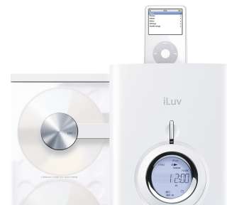The sleek 4 CD capacity player with its clear sliding motorized doors 