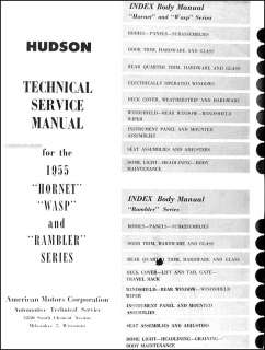 1955 1956 1957 Hudson Body Manual Hornet Wasp 55 Ramblr  