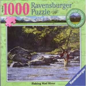  Ravensburger Fishing Mad River Puzzle 1000 Pieces Mountain 