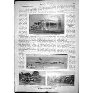  Scientific American 1904 Miethe Projector Onontio Boat 