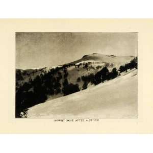  1915 Print Mount Rose Peak Summit Nevada Wilderness Carson 