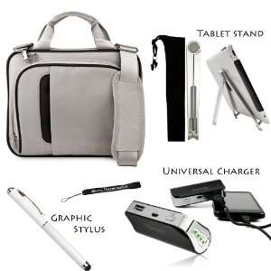  SILVER BLACK Smart Travel Carrying Case with Adjustable 