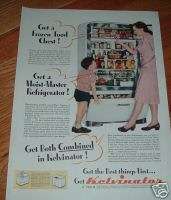 1946 Kelvinator Refrigerator Ad  