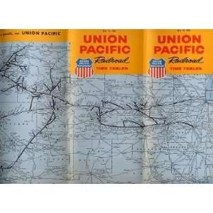 Union Pacific Railroad Passenger Time Tables May 1969 Route Map Cover