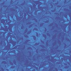  Complementary Climbing Vines Wide Quilt Backing   Blue 