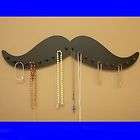 big mustache black necklace wall rack holder 20 pegs returns