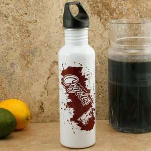   NHL Phoenix Coyotes White 26oz. Stainless Steel Water Bottle Sports
