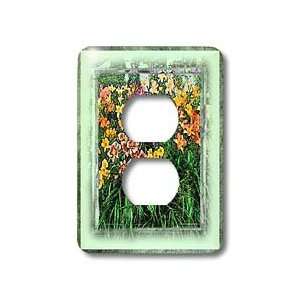 Susan Brown Designs Flower Themes   Daylilies   Light Switch Covers 