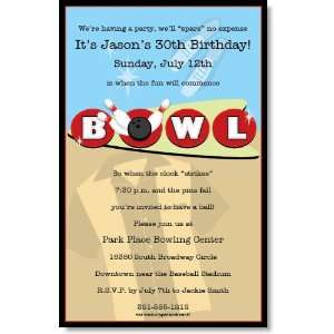  Bowling Party Invitations