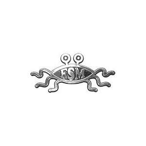 FSM Flying Spaghetti Monster Emblem 5 1/4 x 2 1/2 with 2 way tape on 