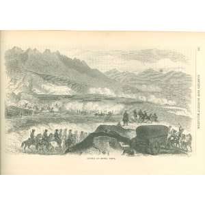   1855 Print Battle of Buena Vista Mexican American War 